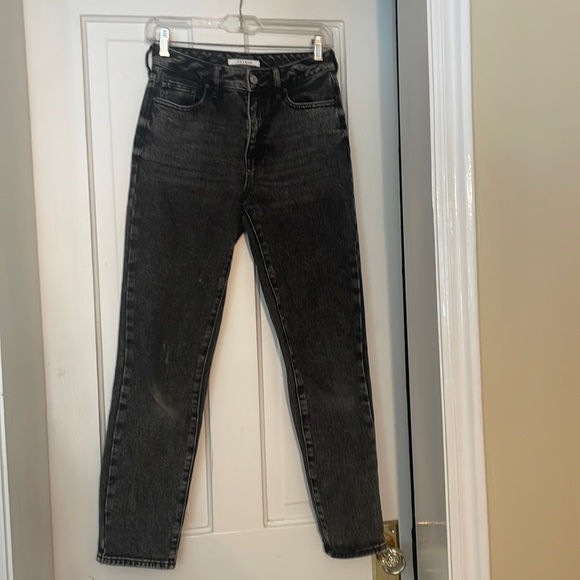 PacSun Denim - PacSun mom Jean, Color: Black with faded white features, 24” waist